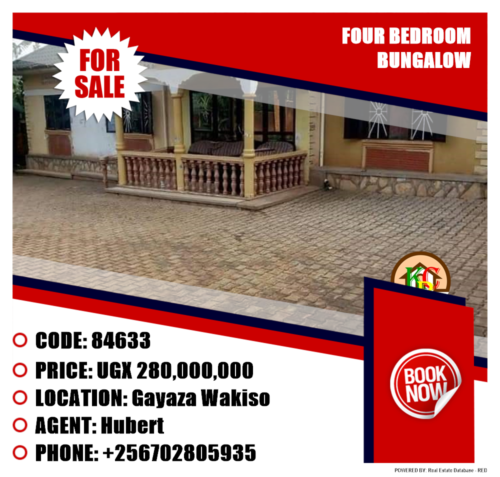 4 bedroom Bungalow  for sale in Gayaza Wakiso Uganda, code: 84633