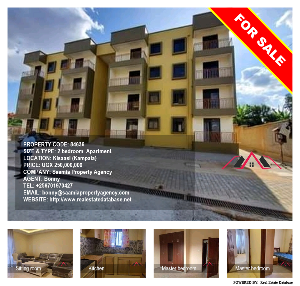 2 bedroom Apartment  for sale in Kisaasi Kampala Uganda, code: 84636