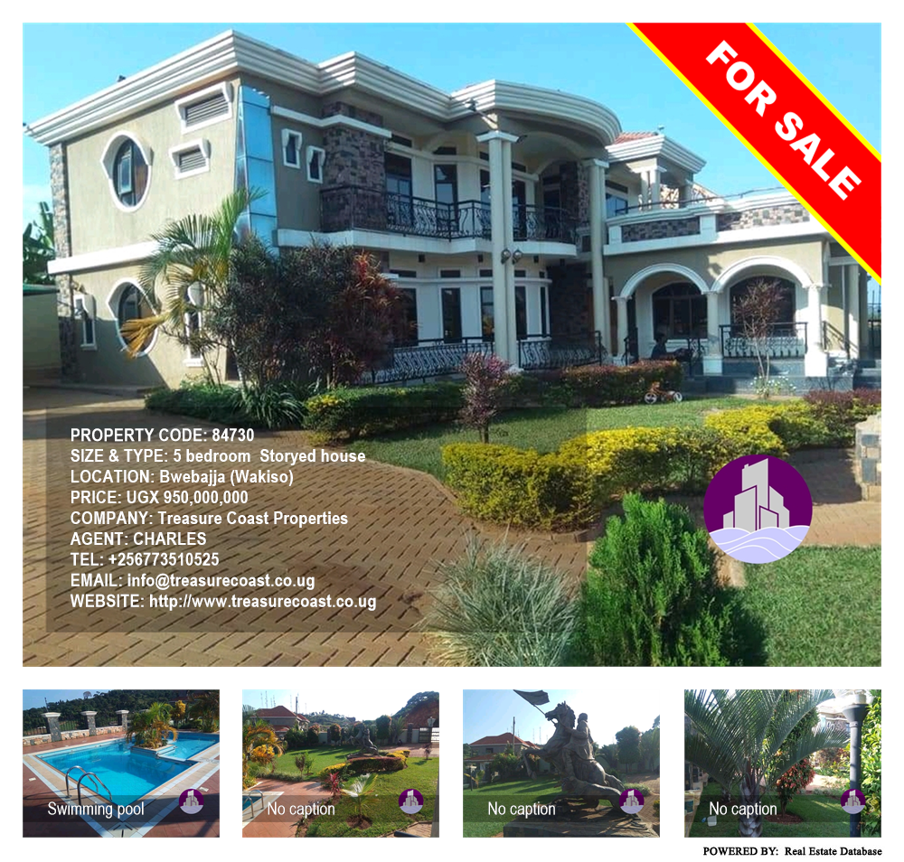 5 bedroom Storeyed house  for sale in Bwebajja Wakiso Uganda, code: 84730