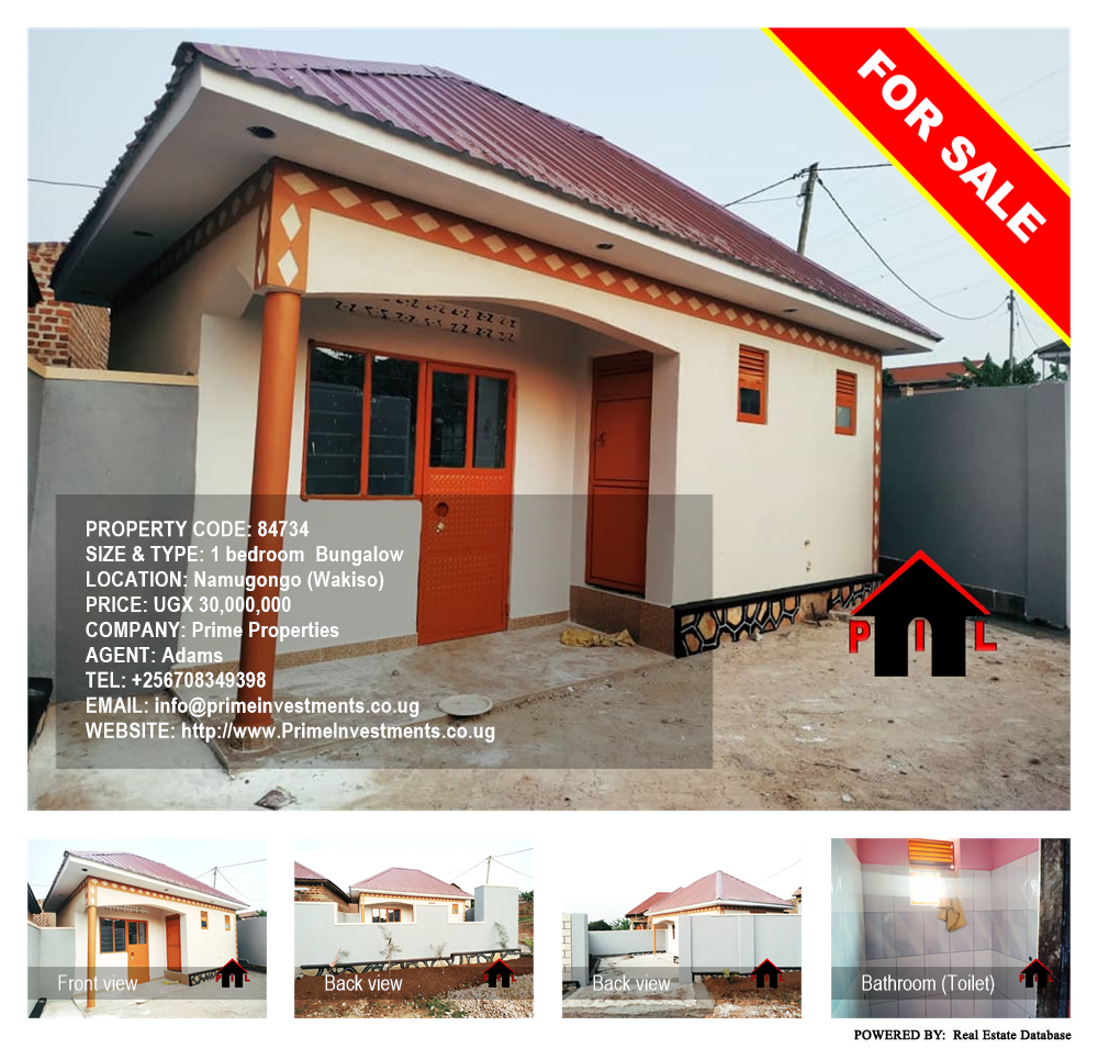 1 bedroom Bungalow  for sale in Namugongo Wakiso Uganda, code: 84734