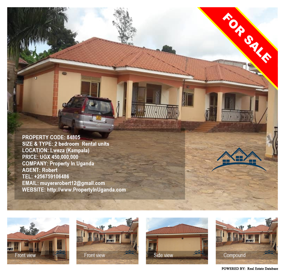 2 bedroom Rental units  for sale in Lweza Kampala Uganda, code: 84805