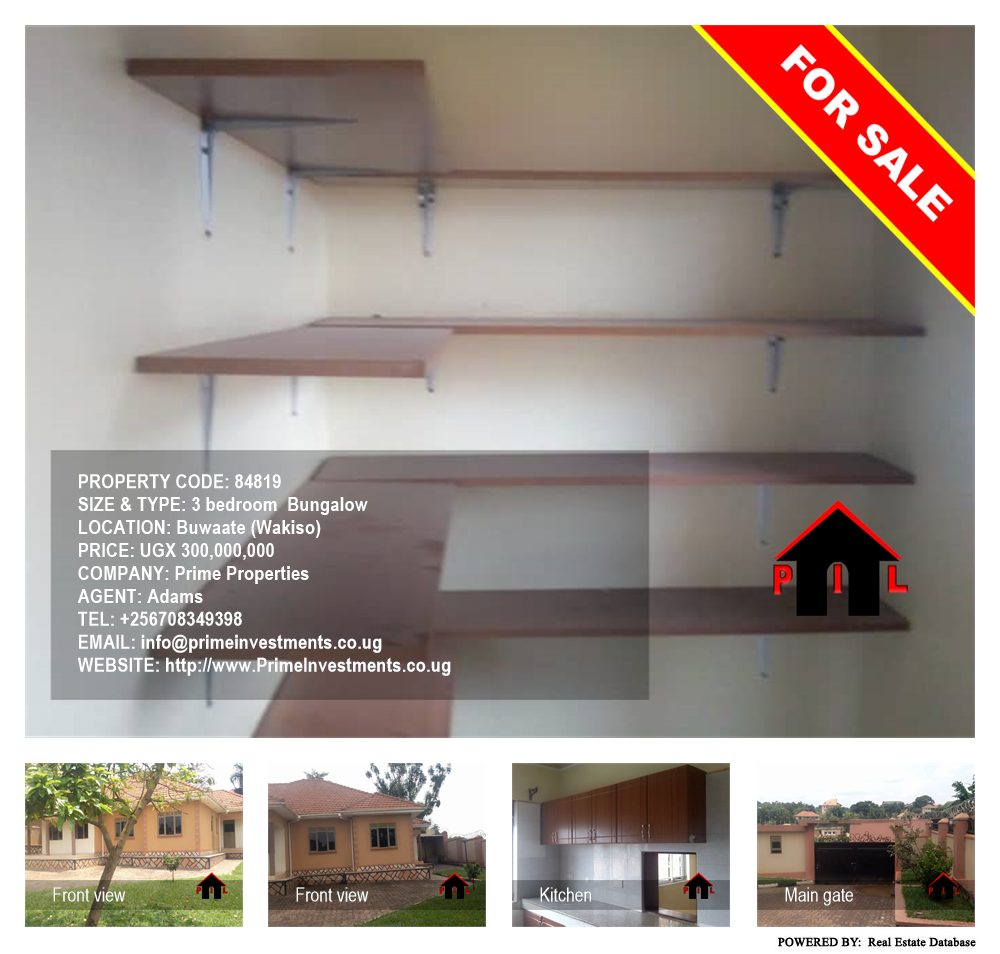 3 bedroom Bungalow  for sale in Buwaate Wakiso Uganda, code: 84819