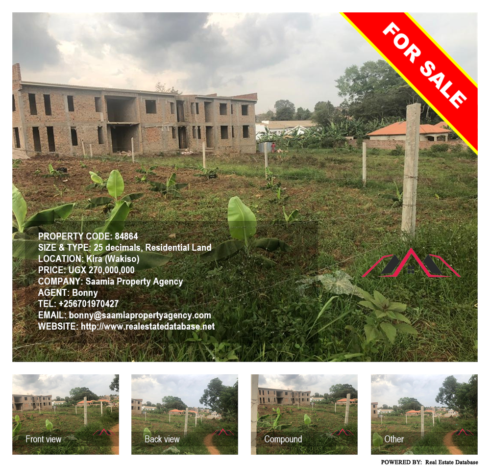 Residential Land  for sale in Kira Wakiso Uganda, code: 84864