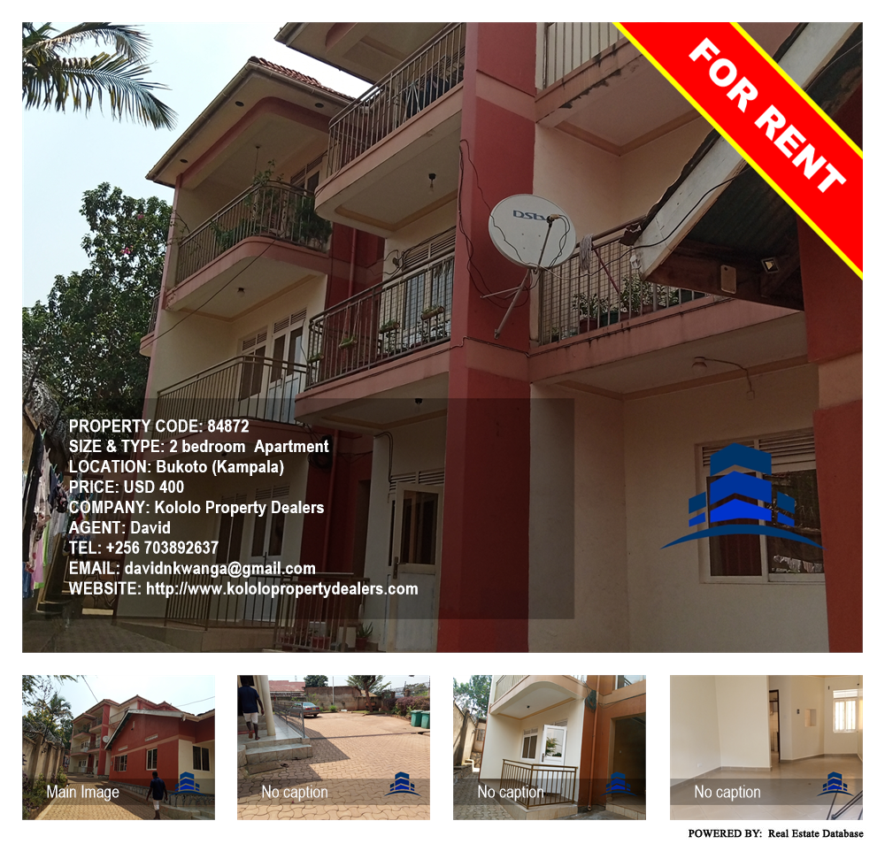 2 bedroom Apartment  for rent in Bukoto Kampala Uganda, code: 84872