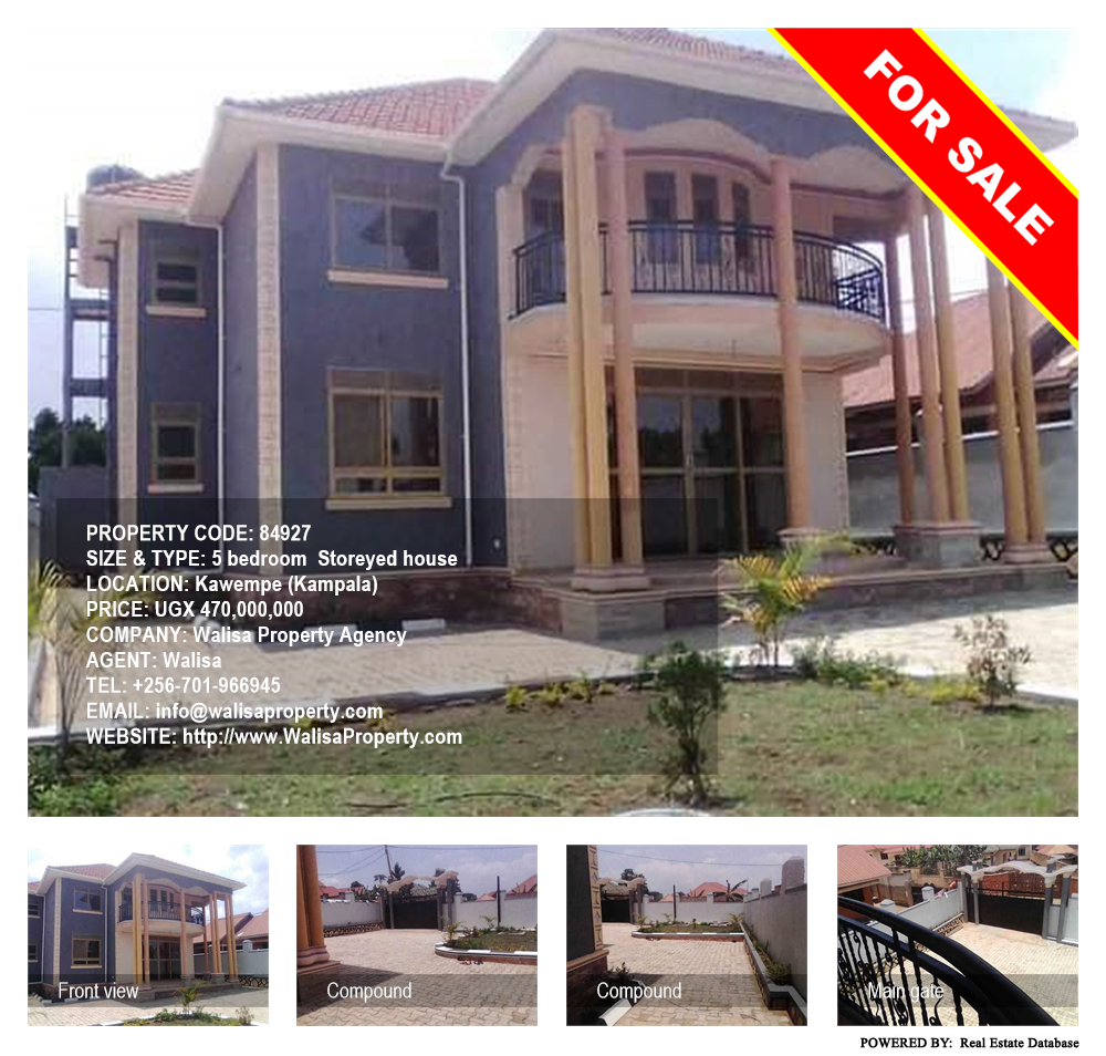 5 bedroom Storeyed house  for sale in Kawempe Kampala Uganda, code: 84927