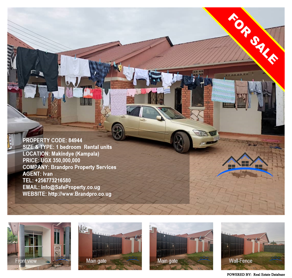 1 bedroom Rental units  for sale in Makindye Kampala Uganda, code: 84944