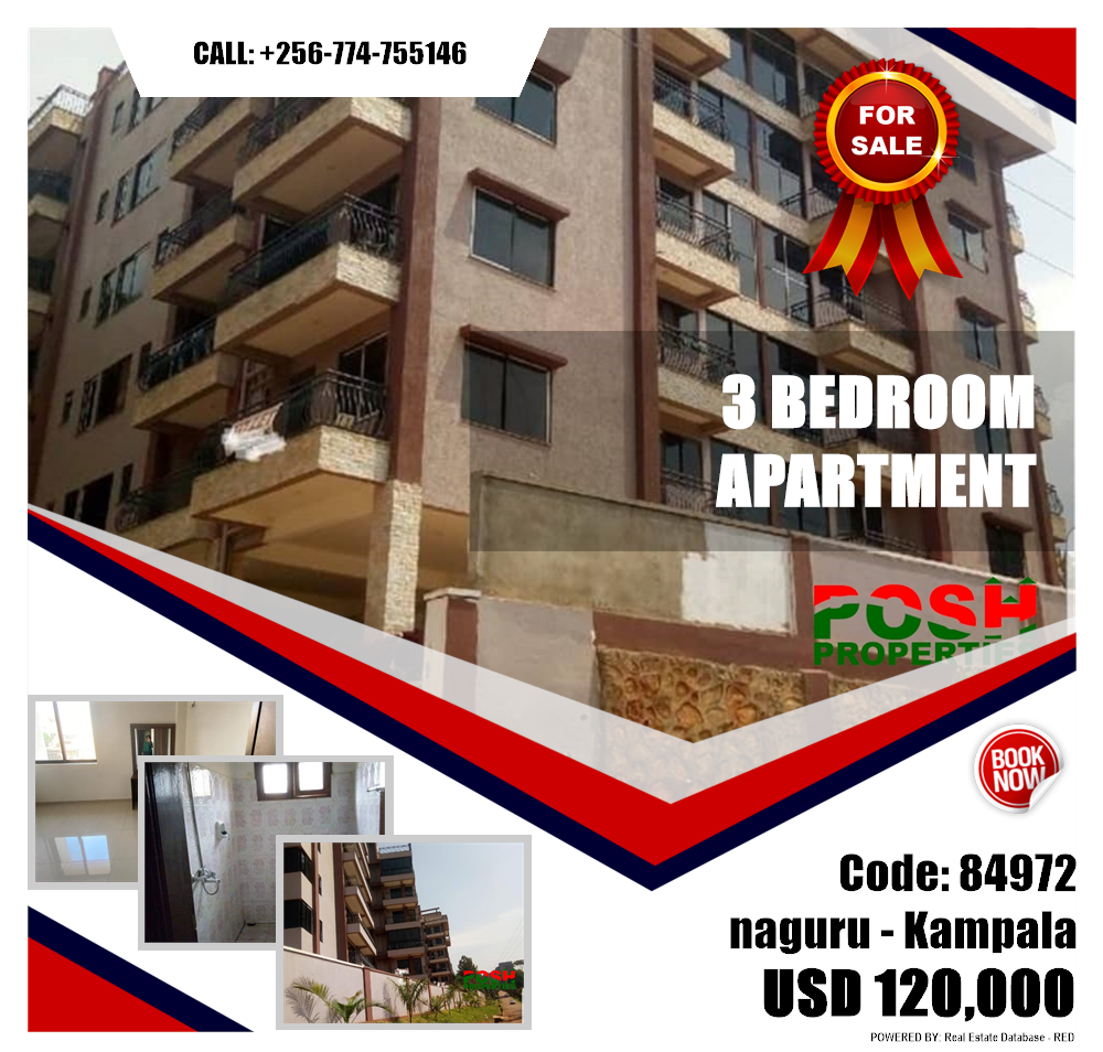 3 bedroom Apartment  for sale in Naguru Kampala Uganda, code: 84972