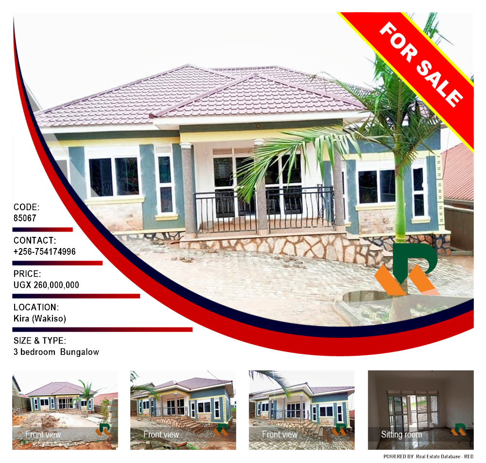 3 bedroom Bungalow  for sale in Kira Wakiso Uganda, code: 85067