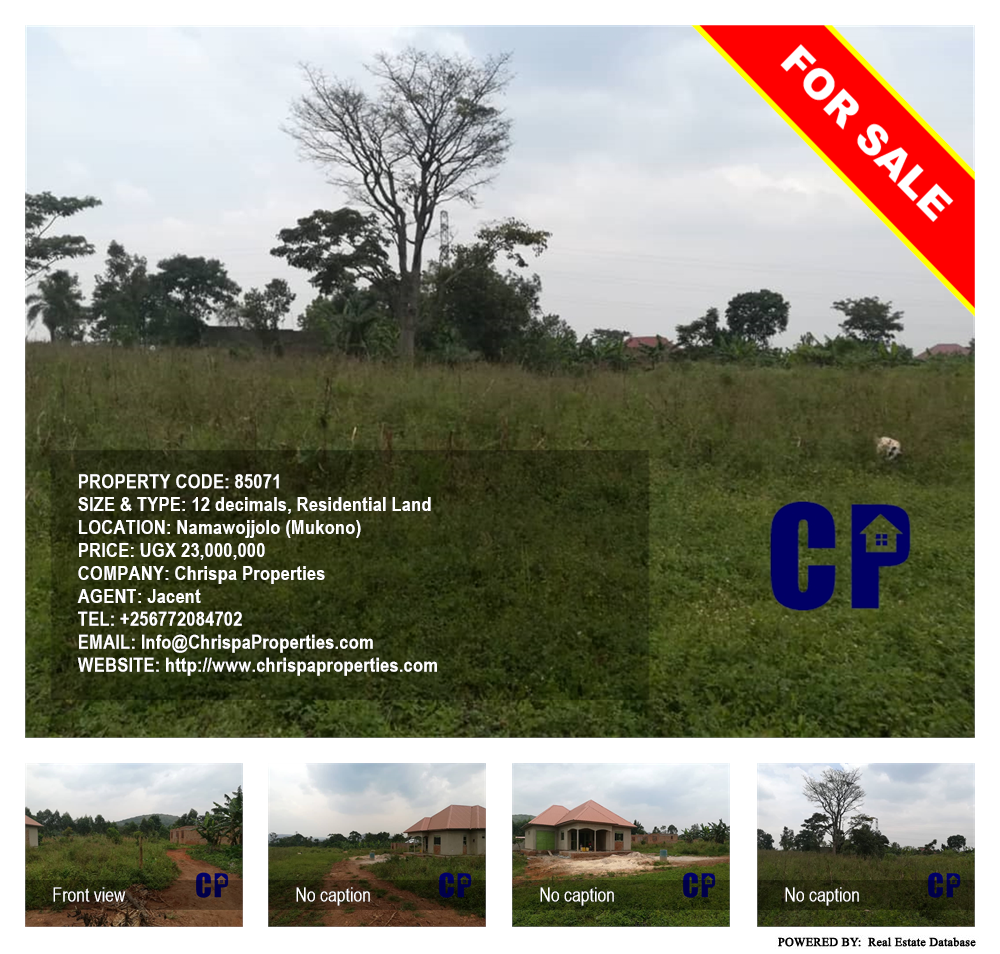 Residential Land  for sale in Namawojjolo Mukono Uganda, code: 85071