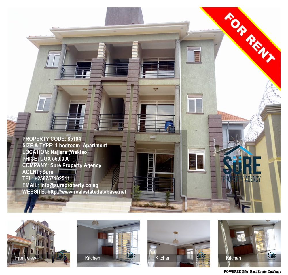 1 bedroom Apartment  for rent in Najjera Wakiso Uganda, code: 85104