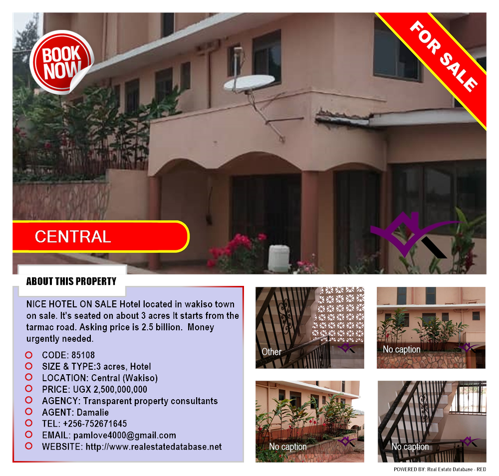 Hotel  for sale in Central Wakiso Uganda, code: 85108