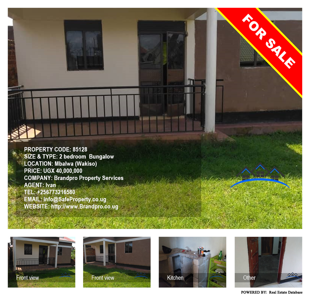 2 bedroom Bungalow  for sale in Mbalwa Wakiso Uganda, code: 85128