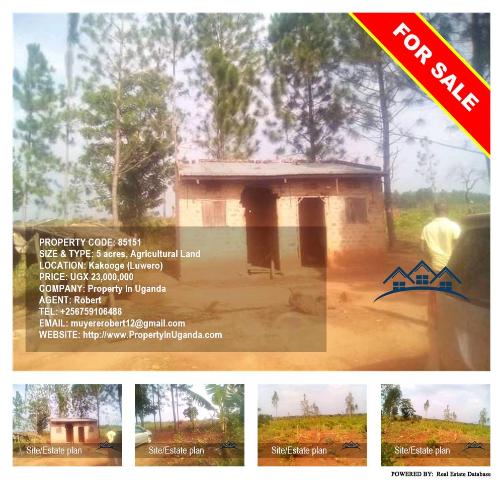 Agricultural Land  for sale in Kakooge Luweero Uganda, code: 85151