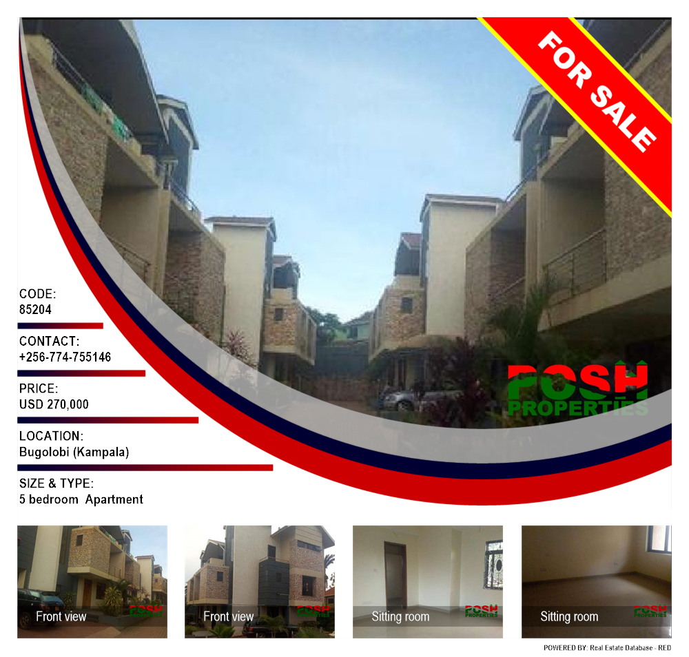 5 bedroom Apartment  for sale in Bugoloobi Kampala Uganda, code: 85204