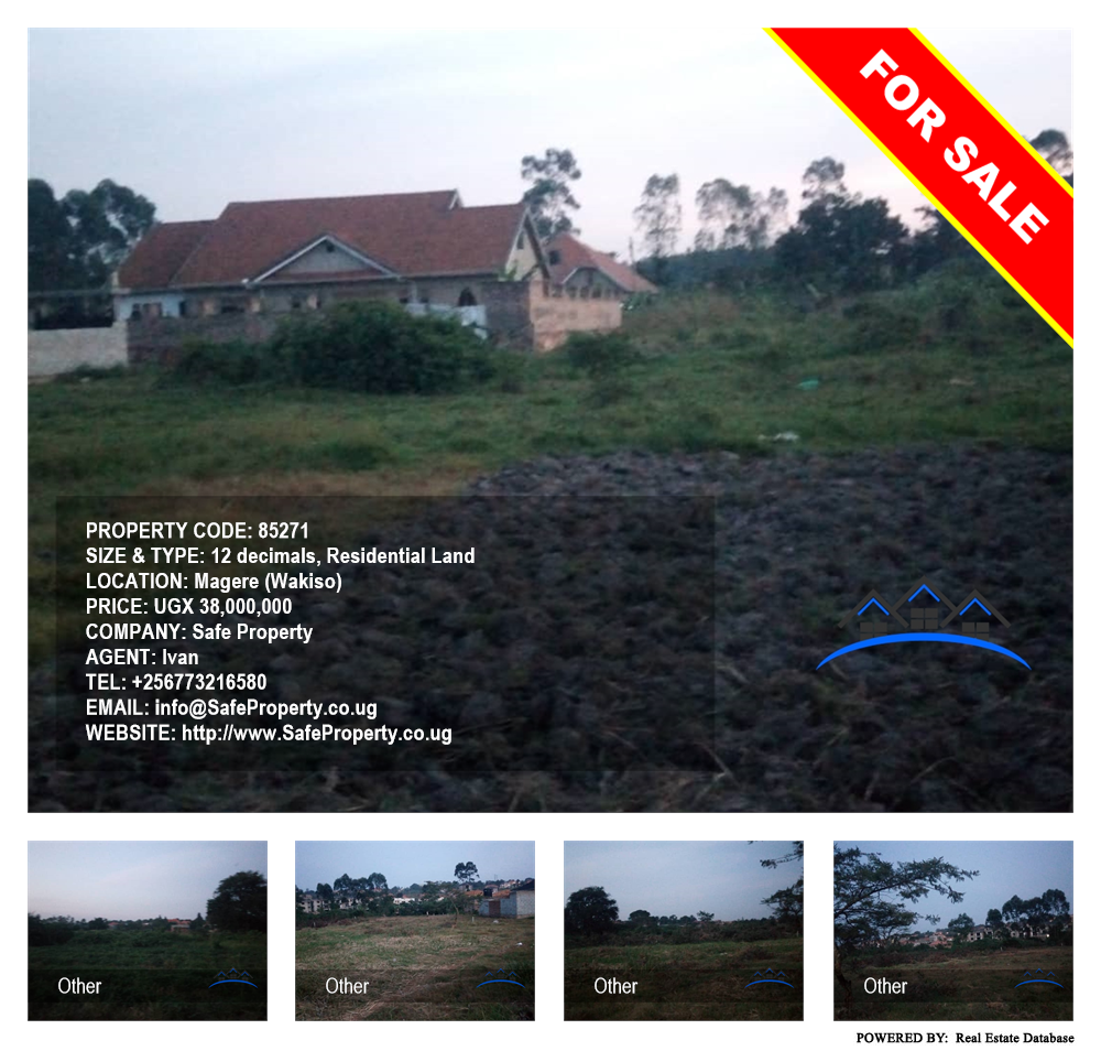 Residential Land  for sale in Magere Wakiso Uganda, code: 85271