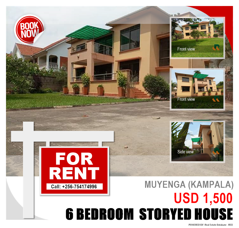 6 bedroom Storeyed house  for rent in Muyenga Kampala Uganda, code: 85288