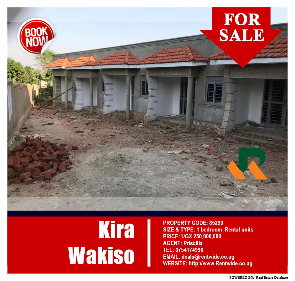 1 bedroom Rental units  for sale in Kira Wakiso Uganda, code: 85290