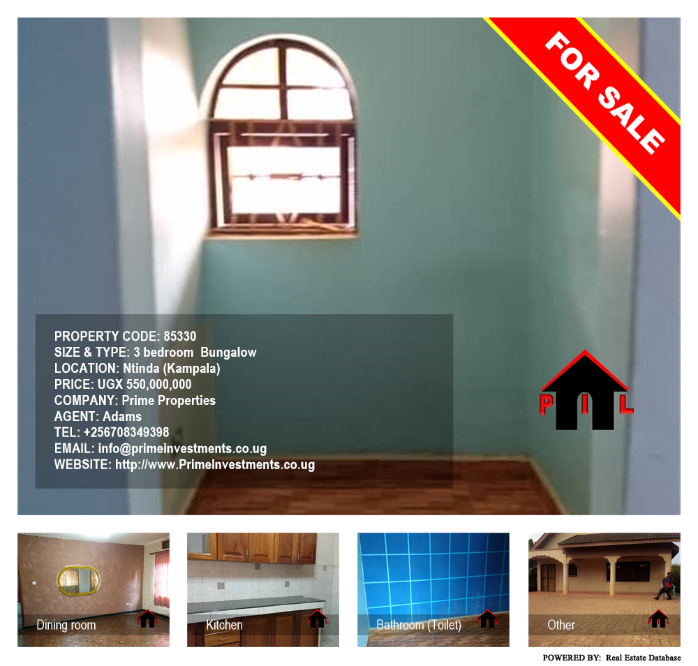 3 bedroom Bungalow  for sale in Ntinda Kampala Uganda, code: 85330