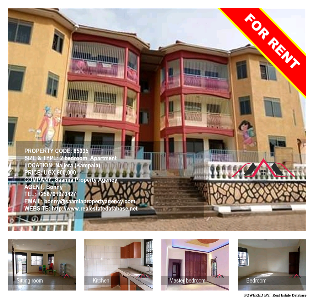 2 bedroom Apartment  for rent in Najjera Kampala Uganda, code: 85335