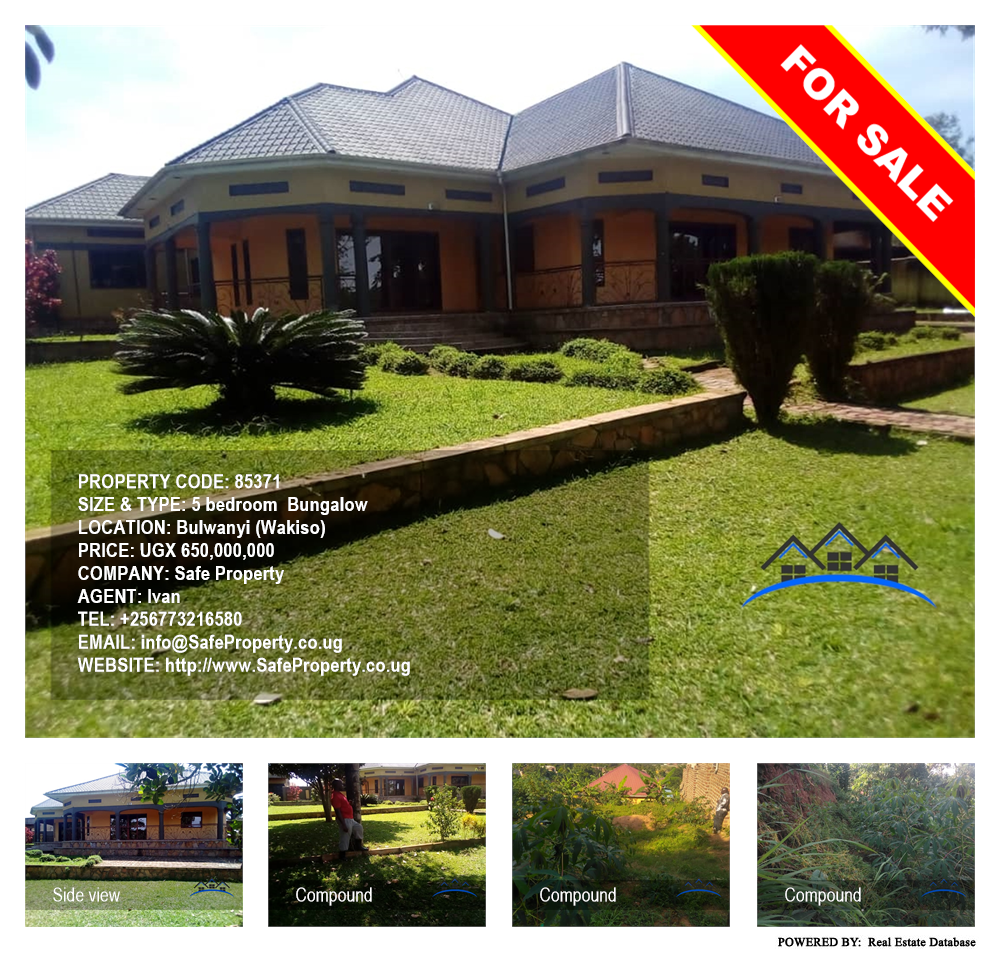 5 bedroom Bungalow  for sale in Bulwaanyi Wakiso Uganda, code: 85371
