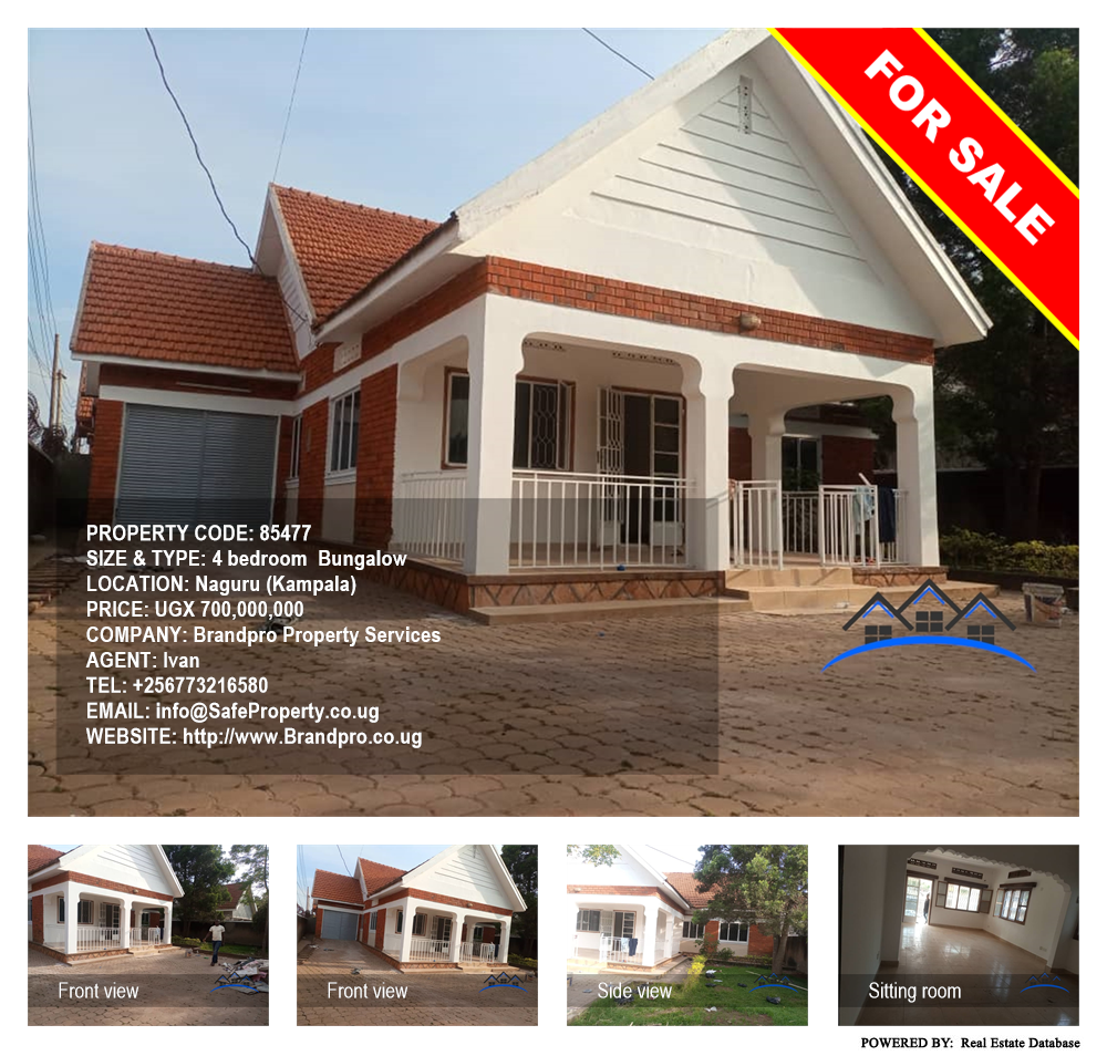 4 bedroom Bungalow  for sale in Naguru Kampala Uganda, code: 85477