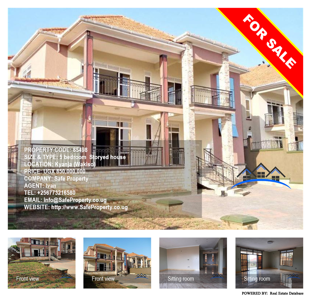 5 bedroom Storeyed house  for sale in Kyanja Wakiso Uganda, code: 85498