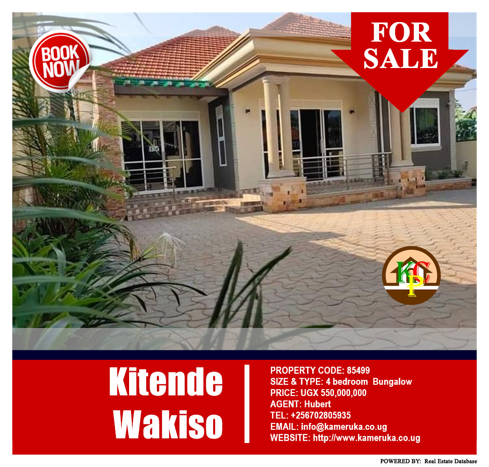 4 bedroom Bungalow  for sale in Kitende Wakiso Uganda, code: 85499