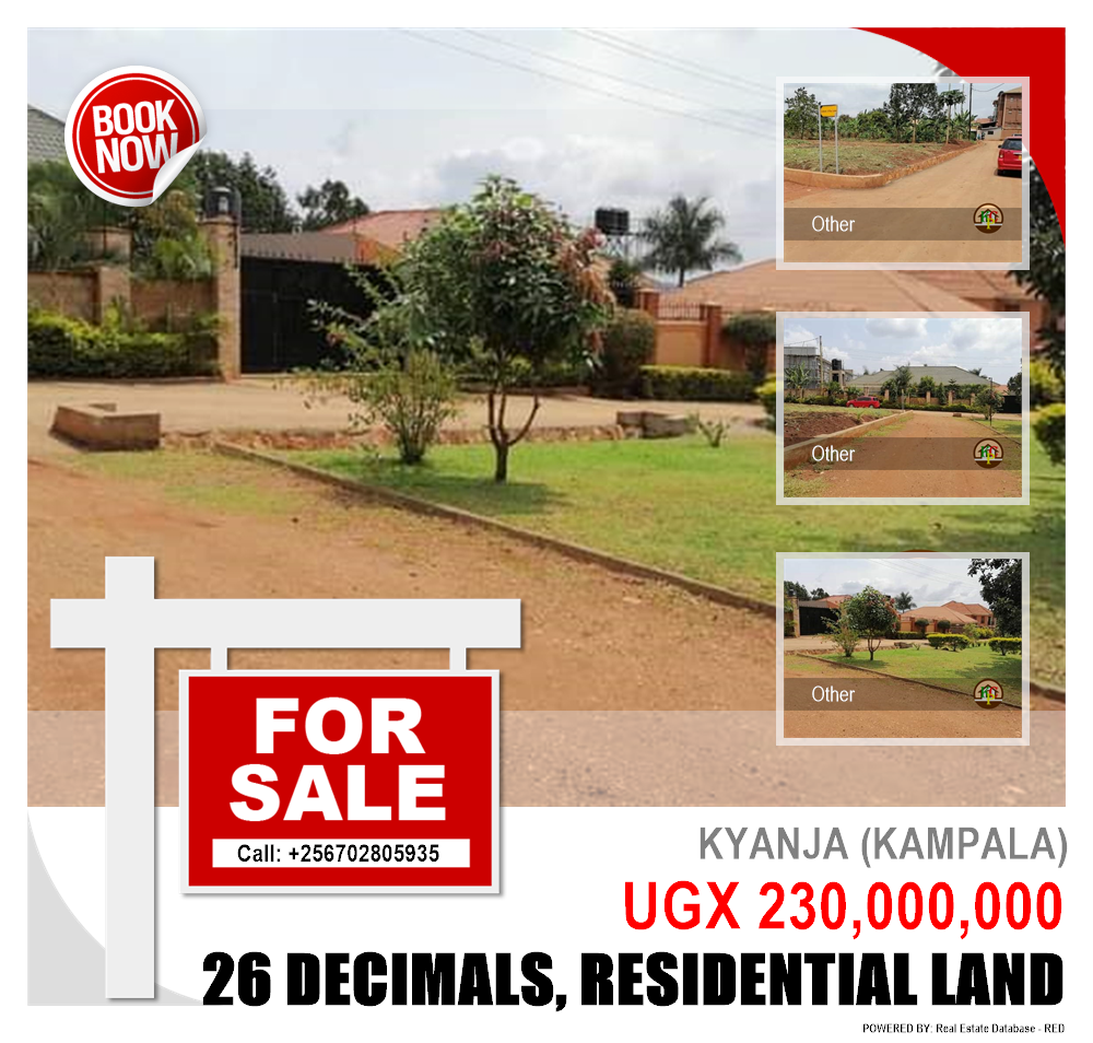 Residential Land  for sale in Kyanja Kampala Uganda, code: 85524