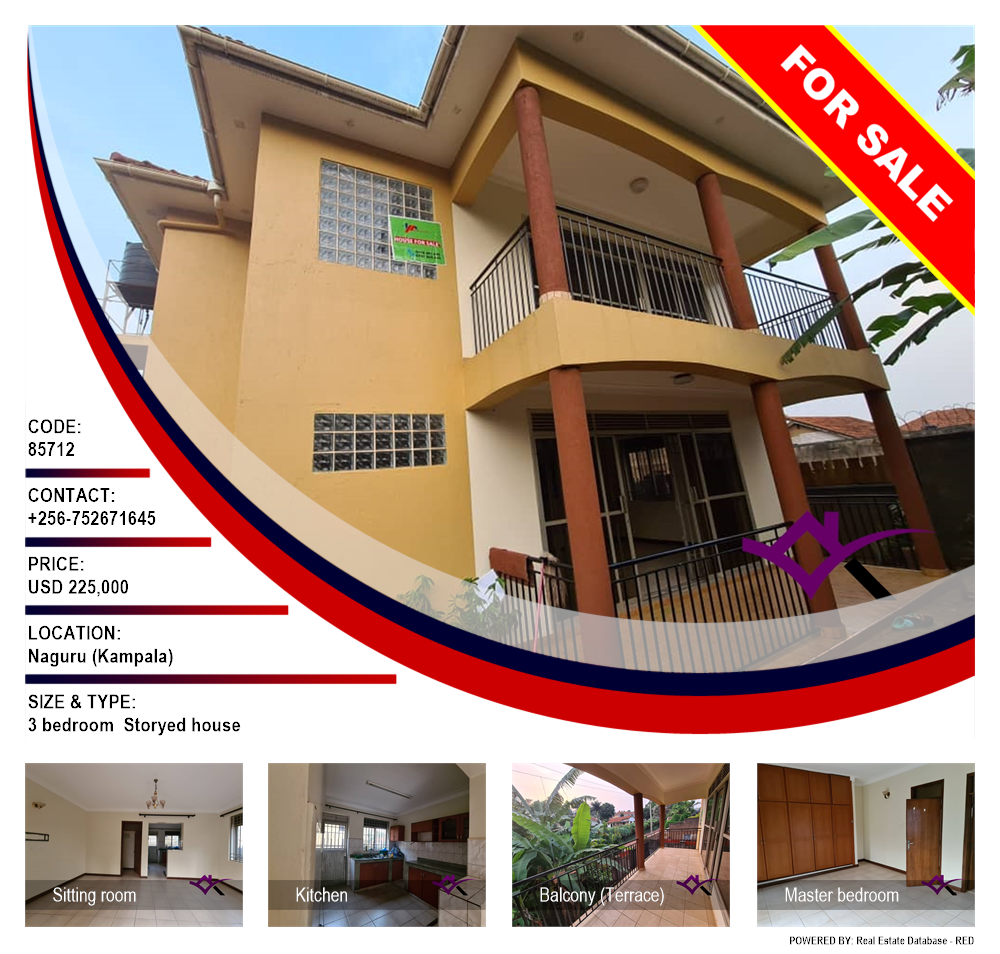 3 bedroom Storeyed house  for sale in Naguru Kampala Uganda, code: 85712