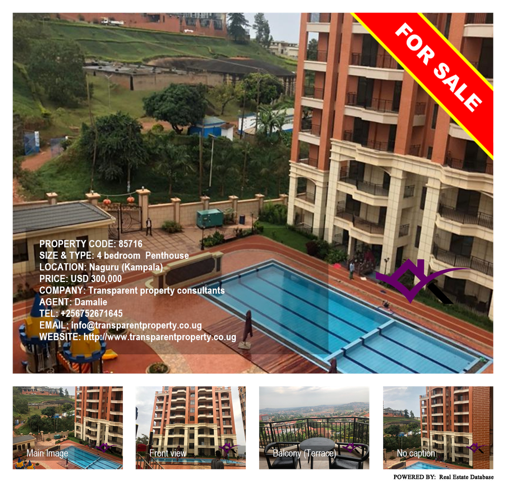 4 bedroom Penthouse  for sale in Naguru Kampala Uganda, code: 85716