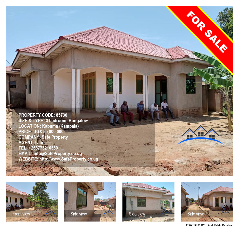 3 bedroom Bungalow  for sale in Kabuma Kampala Uganda, code: 85730