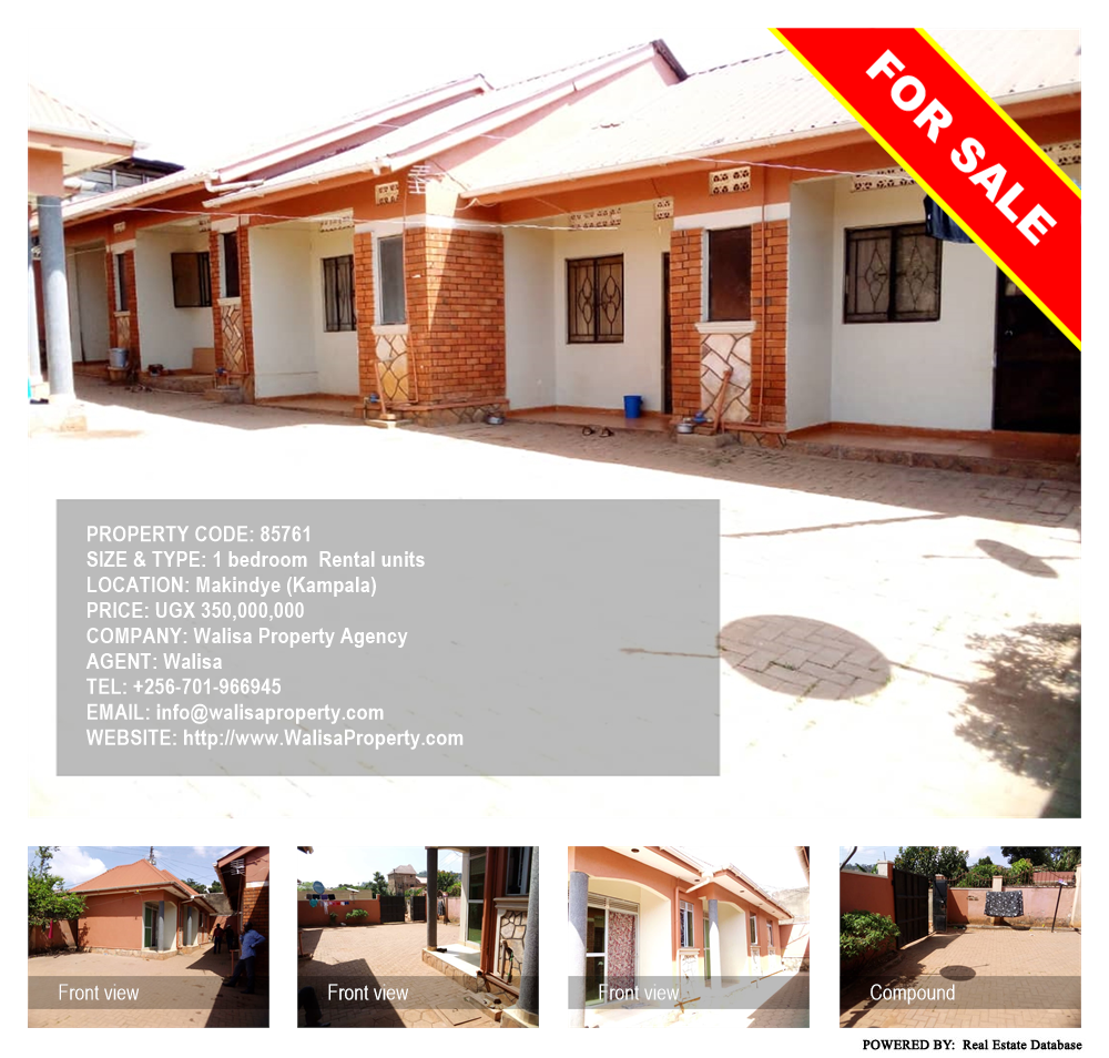 1 bedroom Rental units  for sale in Makindye Kampala Uganda, code: 85761