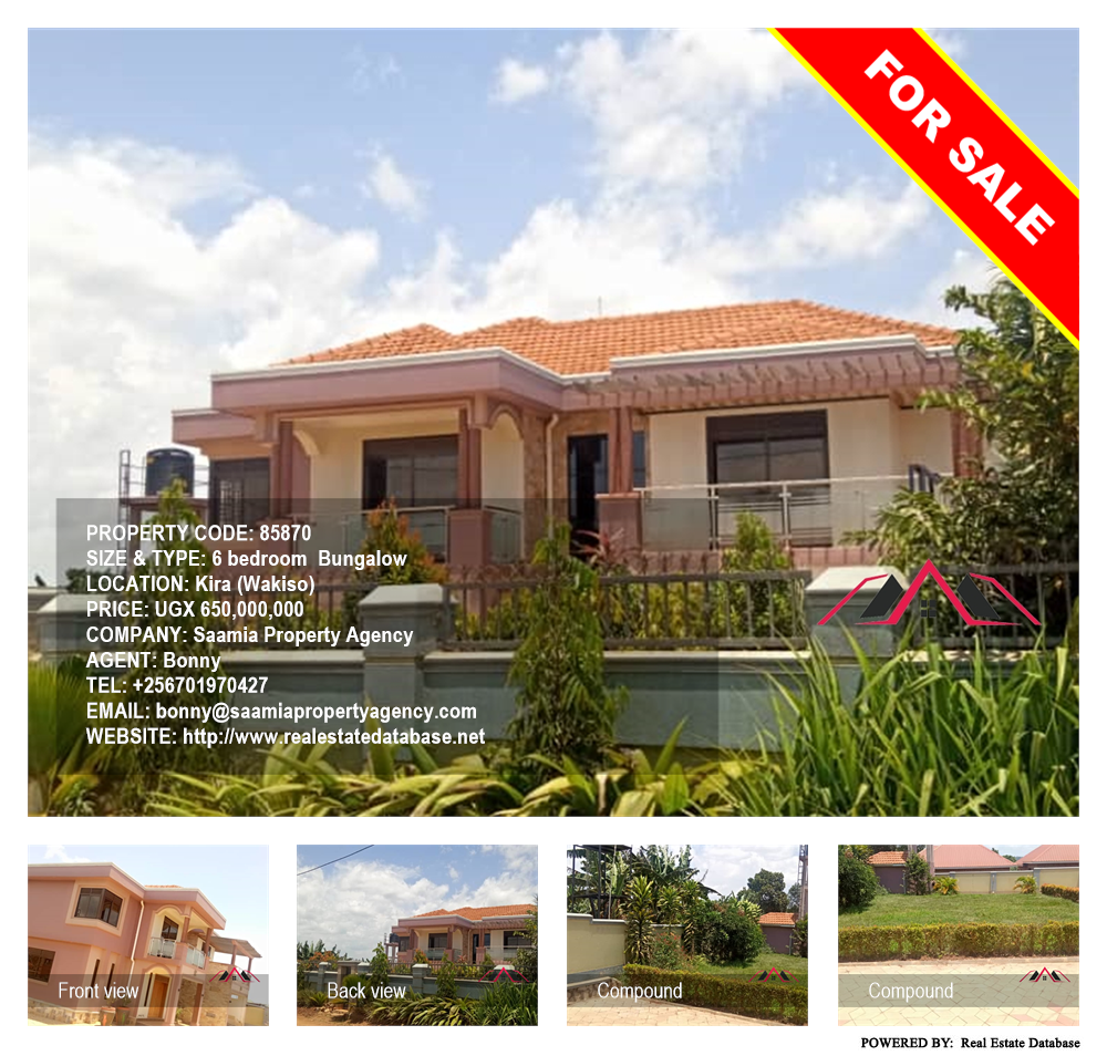 6 bedroom Bungalow  for sale in Kira Wakiso Uganda, code: 85870