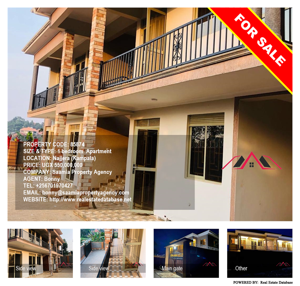 1 bedroom Apartment  for sale in Najjera Kampala Uganda, code: 85874