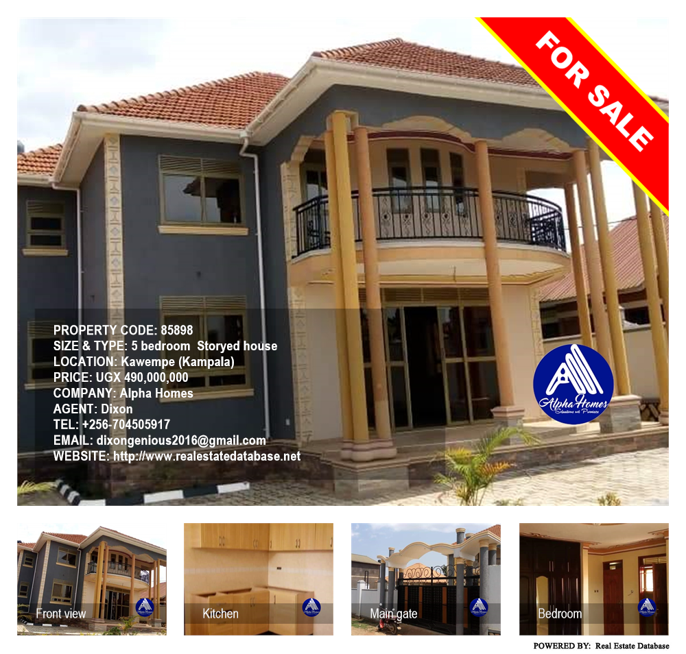 5 bedroom Storeyed house  for sale in Kawempe Kampala Uganda, code: 85898