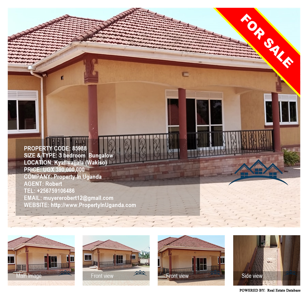 3 bedroom Bungalow  for sale in Kyaliwajjala Wakiso Uganda, code: 85988