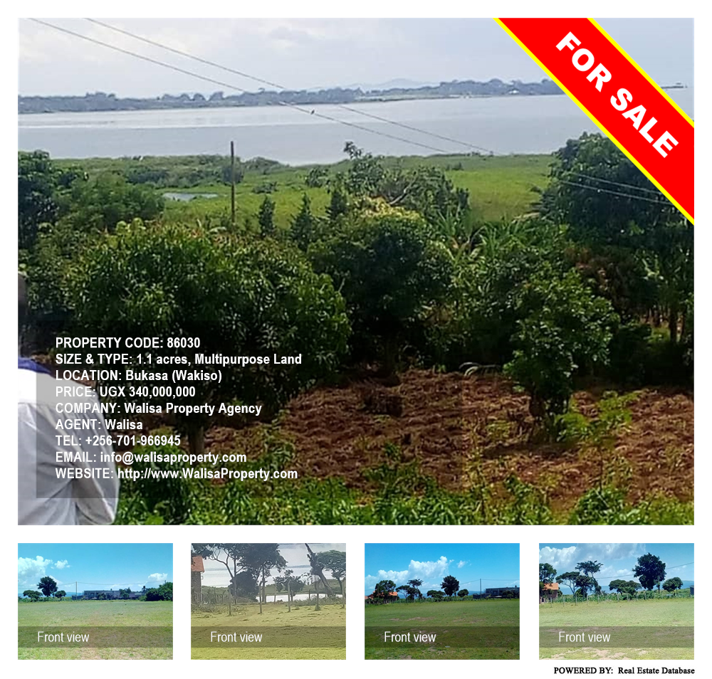 Multipurpose Land  for sale in Bukasa Wakiso Uganda, code: 86030