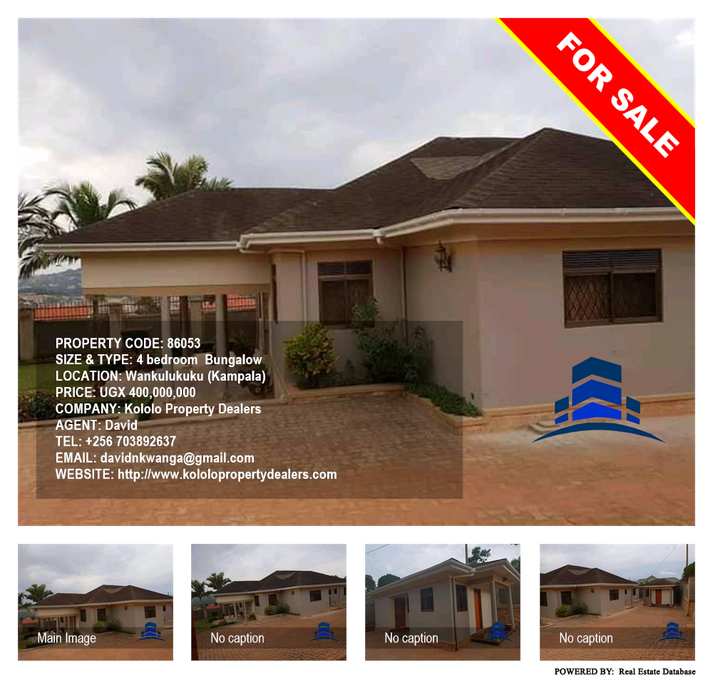 4 bedroom Bungalow  for sale in Wankulukuku Kampala Uganda, code: 86053