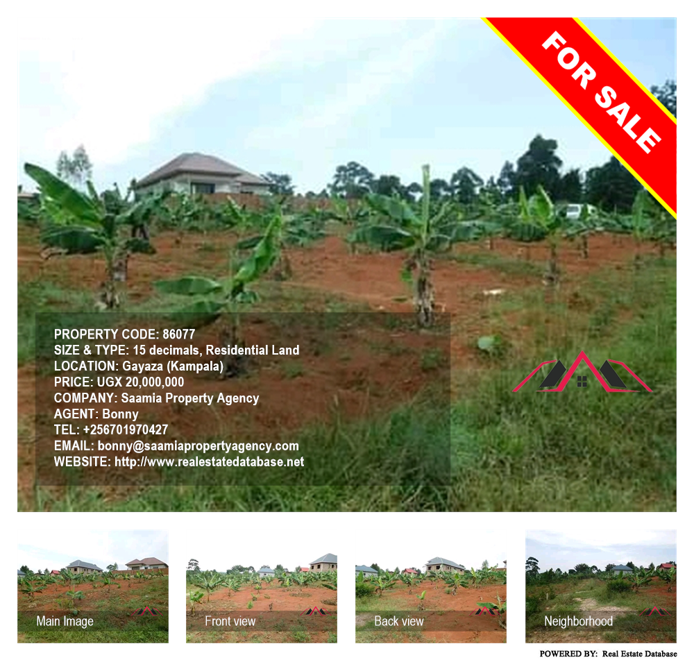 Residential Land  for sale in Gayaza Kampala Uganda, code: 86077