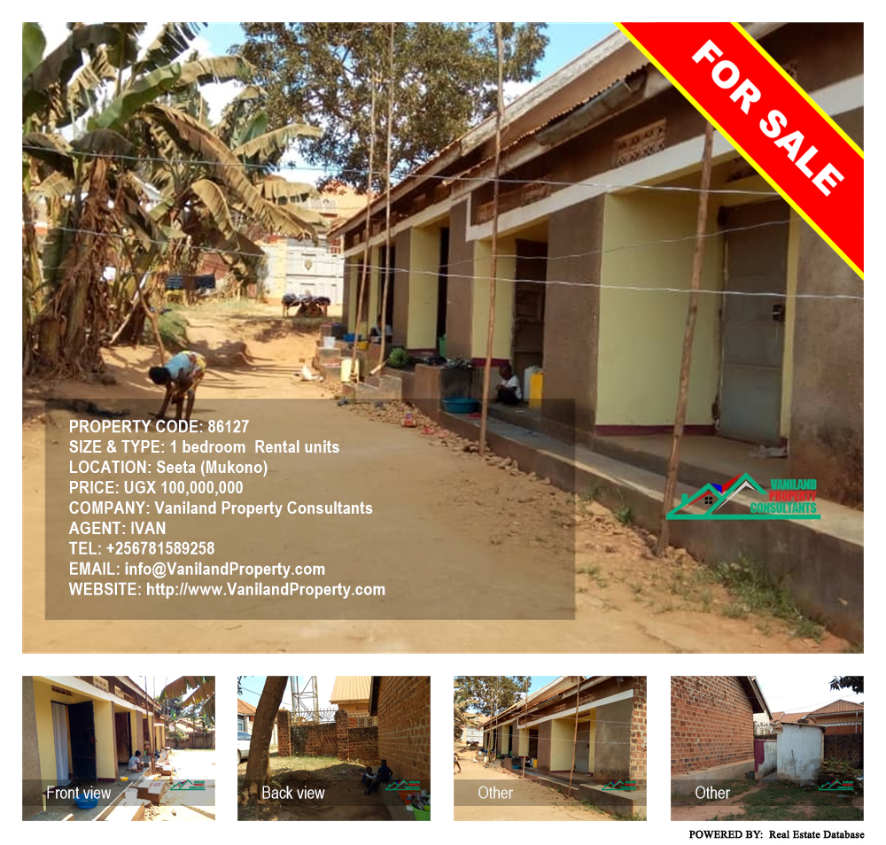1 bedroom Rental units  for sale in Seeta Mukono Uganda, code: 86127