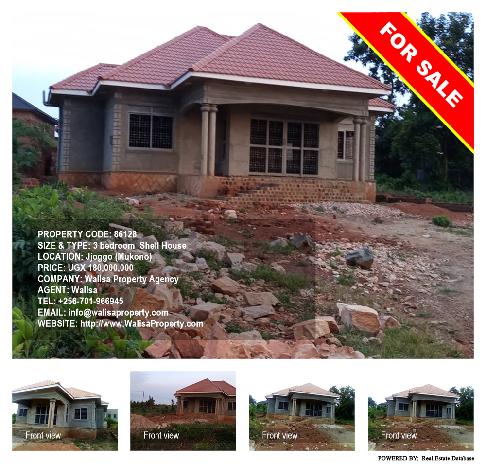 3 bedroom Shell House  for sale in Jjoggo Mukono Uganda, code: 86128