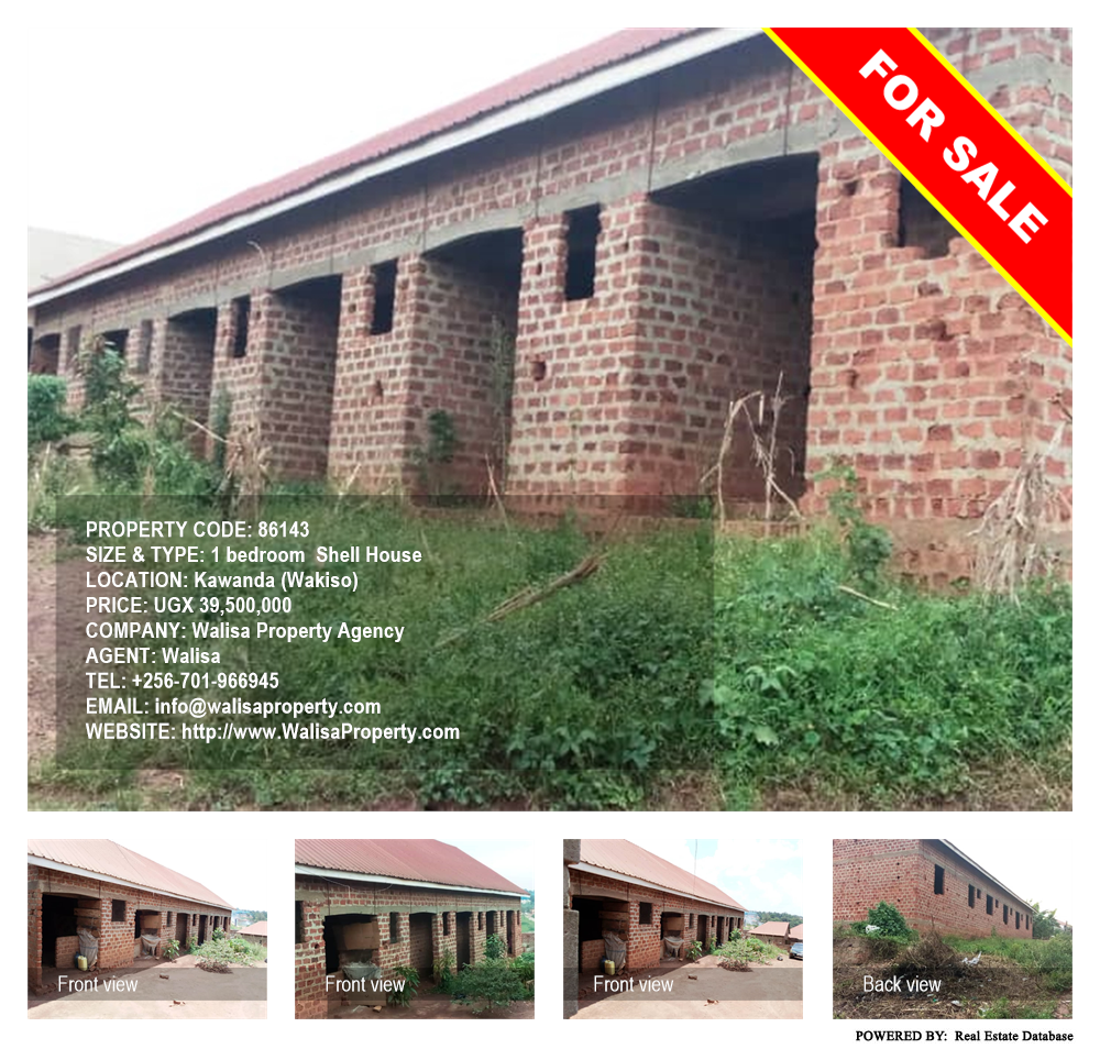 1 bedroom Shell House  for sale in Kawanda Wakiso Uganda, code: 86143