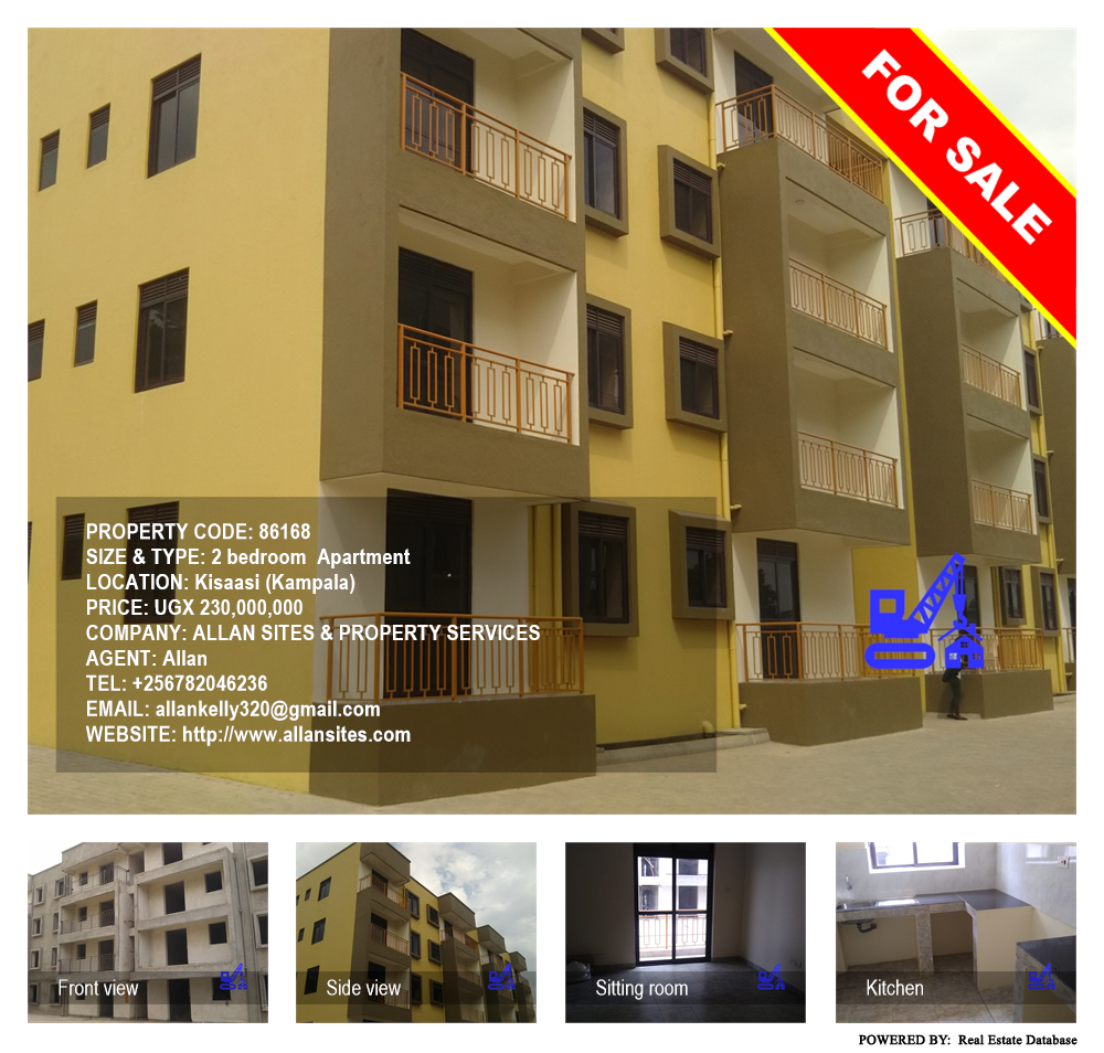 2 bedroom Apartment  for sale in Kisaasi Kampala Uganda, code: 86168