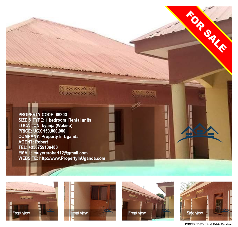 1 bedroom Rental units  for sale in Kyanja Wakiso Uganda, code: 86203