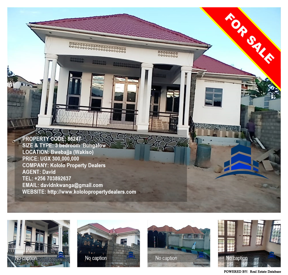 3 bedroom Bungalow  for sale in Bwebajja Wakiso Uganda, code: 86247