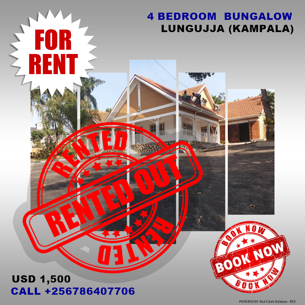 4 bedroom Bungalow  for rent in Lungujja Kampala Uganda, code: 86300