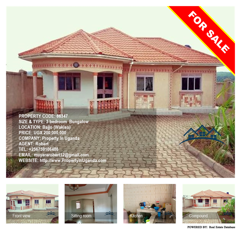 3 bedroom Bungalow  for sale in Bajjo Wakiso Uganda, code: 86347