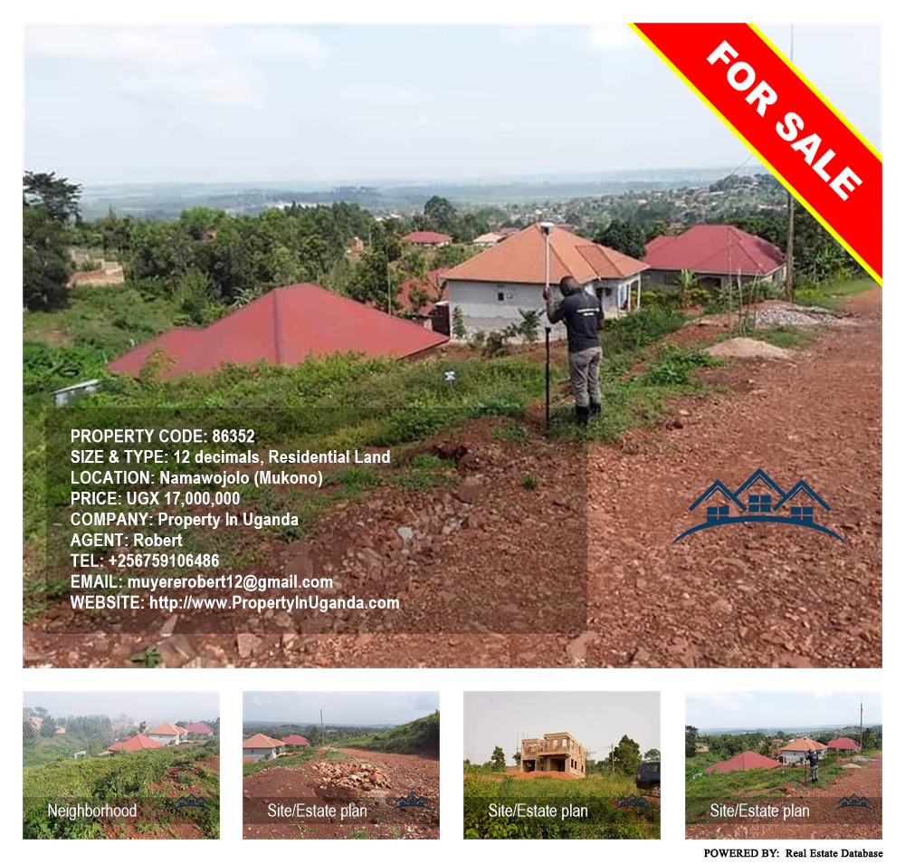 Residential Land  for sale in Namawojjolo Mukono Uganda, code: 86352