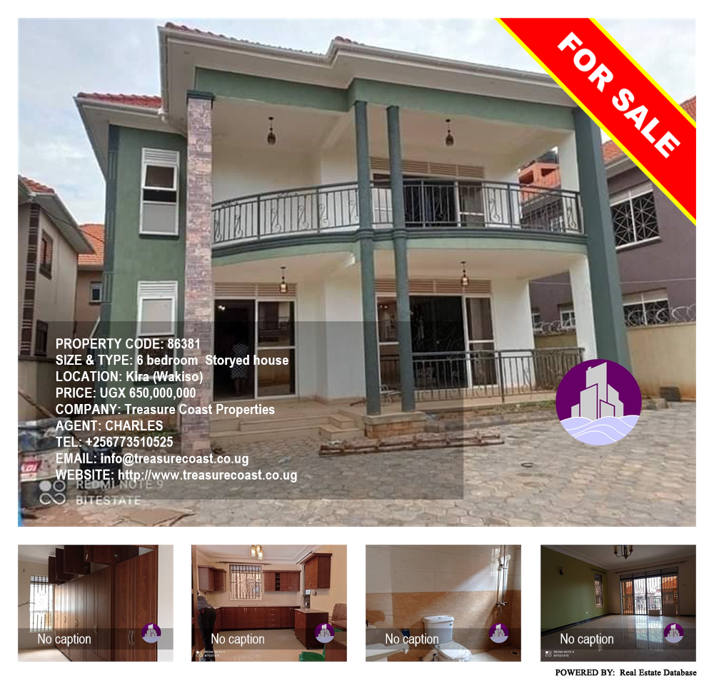 6 bedroom Storeyed house  for sale in Kira Wakiso Uganda, code: 86381