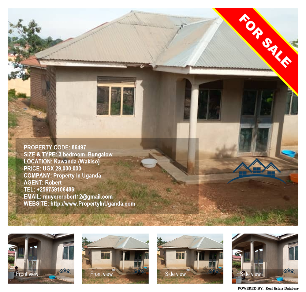 3 bedroom Bungalow  for sale in Kawanda Wakiso Uganda, code: 86497